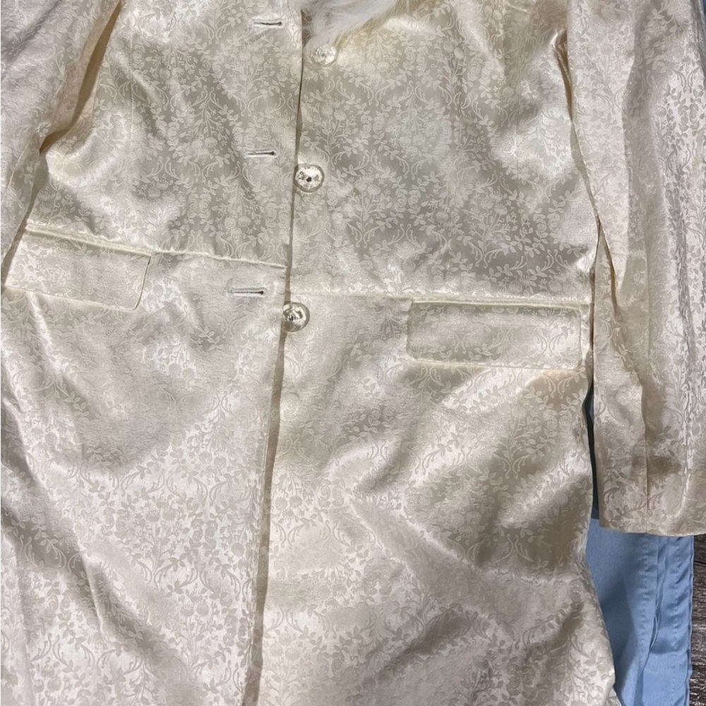 Apostrophe Cream Textured Jacket